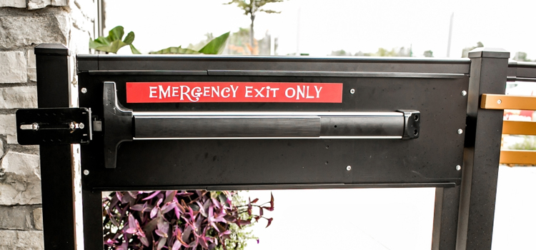 emergency push bar installation in Laguna Beach